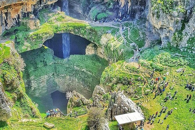 Baatara Gorge Waterfall, Jeita Grotto and Byblos Tour - Jeita Grotto: upper cavern views, lower grotto rides, and no-photo rules